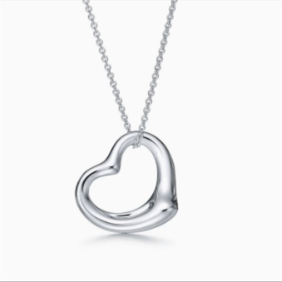 Authentic Tiffany & Co Floating Heart Pendant Medium - Picture 9 of 9
